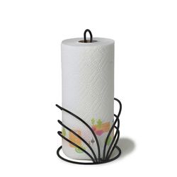 Spectrum Flower Steel Paper Towel Holder 12.8 in. H X 6.5 in. W X 6.5 in. L