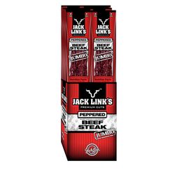 Jack Link's Jumbo Peppered Beef Steak 2 oz Packet