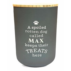Dog Accessories Black Max Melamine Treat Canister For Dogs
