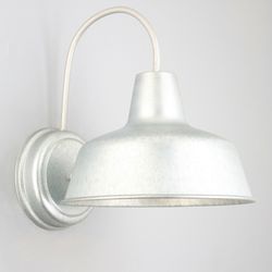 Design House Mason Galvanized Incandescent Outdoor Wall Fixture