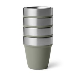 YETI 1.7 Riverhead Green Stainless Steel Packable Shot Glass Set