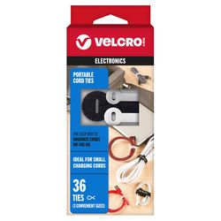 VELCRO Brand Original Thinking Assorted Nylon Cord Organizer 36 pk