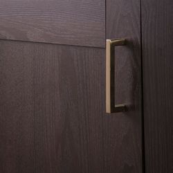 Hickory Hardware Skylight Contemporary Bar Cabinet Pull 3-3/4 in. Elusive Golden Nickel Gold 1 pk