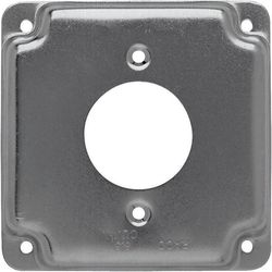 Raco Square Steel 4 in. H X 4 in. W Box Cover