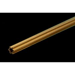 K&S 0.014 in. W X 12 in. L Star Brass Tube 1 pk