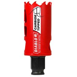 Diablo Snap-Lock Plus 1-3/8 in. Carbide Tipped 2-3/8 in. L X 3/8 in. D Hole Saw