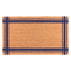 KAF Home 17 in. W X 30 in. L Multi-Color Coir Door Mat