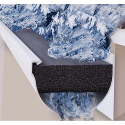 GutterFoam PRO 4 in. W X 48 in. L Black Polyether Outdoor Foam Gutter Guard 8 pk