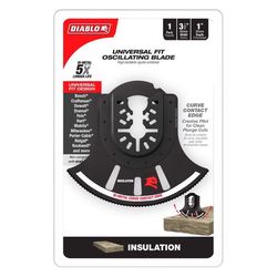 Diablo 3-1/2 in. X 3-1/2 in. W Bi-Metal Curved Contact Edge Oscillating Blade Insulation 1 pk