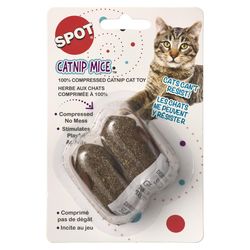 Spot Brown Mice Catnip Toy 2 pk