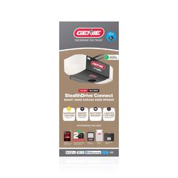 Genie StealthDrive Connect 1-1/4 HP Belt Drive WiFi Compatible Smart-Enabled Garage Door Opener w/Ba