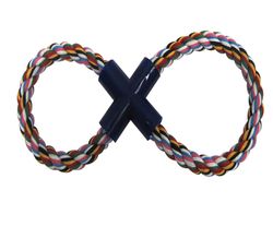 Boss Pet Digger's For Dog Multicolored Cotton Figure 8 Figure Eight Rope Dog Toy Small 1 pk