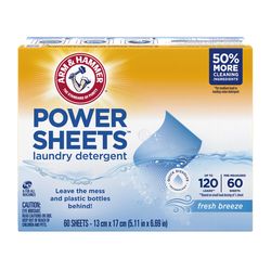 Arm & Hammer Clean Breeze Scent Detergent Sheets 60 ct 60 pk