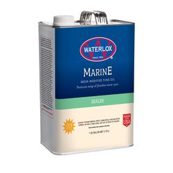 Waterlox Medium Clear Fully-Transparent Oil-Based Wood Finish 1 qt
