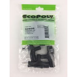 Flair-It Ecopoly 1/2 in. PEX Barb X 3/4 in. D PEX Barb Plastic Reducing Tee