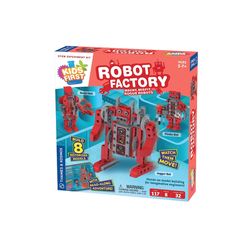 Thames & Kosmos Kids First Robot Factory Stem Experiment Kit Red/Gray 117 pc