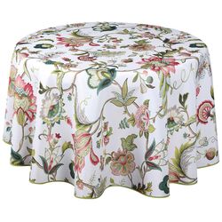 Texstyles Deco Easy Care Blush Brissac Polyester Tablecloth 70 in. L X 70 in. W