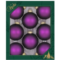 Christmas by Krebs Purple Magic Velvet Ball Ornament 2-5/8 in.