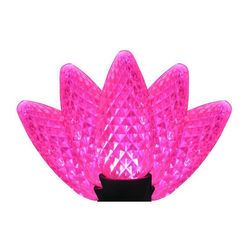 Holiday Bright Lights LED PS C9 Pink 25 ct Christmas Light Bulbs