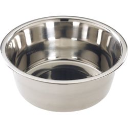 Spot Mirror Finish Silver Dish Stainless Steel 2 qt Pet Bowl For Dogs
