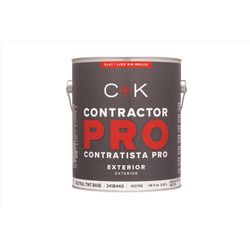 C+K Contractor Pro Flat Tint Base Neutral Base Paint Exterior 1 gal