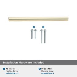 Amerock Contemporary Bar Cabinet Pull 3-3/4 in. Champagne Bronze Gold 1 pk