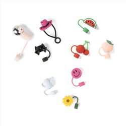 Crush Silicone Straw Toppers