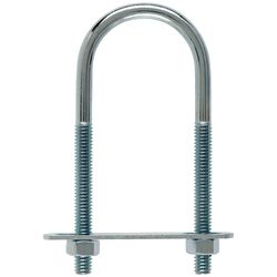 Hampton 5/16 in. X 1-3/4 in. W X 4-3/16 in. L Coarse Zinc-Plated Steel U-Bolt