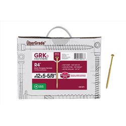 GRK Fasteners No. 12, No. 14 X 5-5/8 in. L Star Climatek W-Cut Multi-Purpose Screws 600 pk