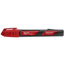 Milwaukee Inkzall Red Fine Tip Liquid Paint Marker 1 pk