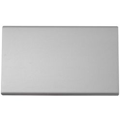 Laurey Contemporary Rectangle Edge Pull 2 in. Anodized Aluminum Silver 1 pk