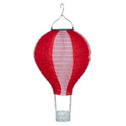 Alpine Red/Pink Nylon 7.68 in. H Ballon Solar Hanging Light
