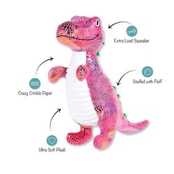 Pet Shop by Fringe Studio For Dog Multicolored Plush Embrace Your Colors Dog Toy