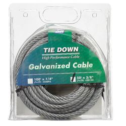 Tie Down Engineering 3/8 in. D X 50 ft. L Galvanized Steel Aircraft Cable