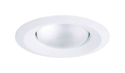 Halo E-Series Matte White 5 in. W Plastic Self-Flanged Splay Trim