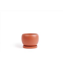 Momma Pots Gemstone Bolle 8 in. W Porcelain Planter Rust