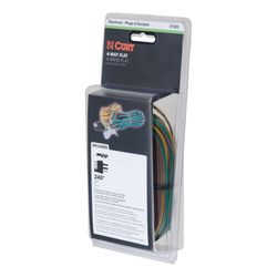 CURT 4 Flat Trailer Wiring Connector 20 ft.
