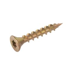 Grip-Rite 1.25 in. L Star Yellow Zinc Coarse Wood Screws 184 pk