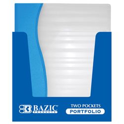Bazic Products 11.75 in. W X 9 in. L Assorted Poly Portfolio