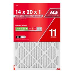 Ace 14 in. W X 20 in. H X 1 in. Synthetic 11 MERV Pleated Air Filter 1 pk
