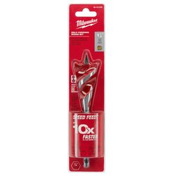 Milwaukee Speed Feed 1-1/4 in. X 6-1/2 in. L Steel Self-Feeding Wood Bit Quick-Change Hex Shank 1 pc