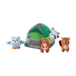 Pet Shop by Fringe Studio For Dog Assorted Plush Happy Campers Dog Toy 1 pk
