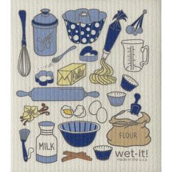 wet-it! Cellulose/Cotton Super Absorbent Cloths 6.75 in. W X 8 in. L 1 pk