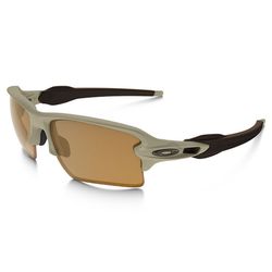 Oakley SI Flak Sunglasses Unisex Desert Tan Frame Bronze Lens