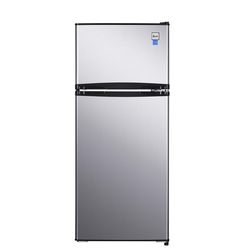 Avanti 4.5 cu ft Black/Silver Steel Compact Refrigerator 327 W