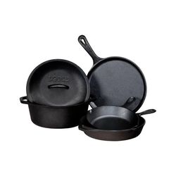 Lodge Cast Iron Cookware Set 14.25 in. Black
