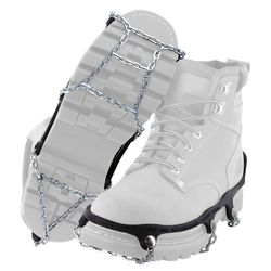 Yaktrax Chains Unisex Rubber/Steel Snow and Ice Traction Black W 5-7/M 5-6 Waterproof 1 pair N/A in.