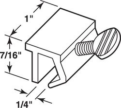 Prime-Line Painted White Aluminum Window Lock 2 pk