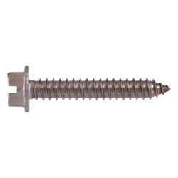 HILLMAN No. 12 Ga. X 1-1/2 in. L Slotted Hex Washer Head Sheet Metal Screws 100 pk