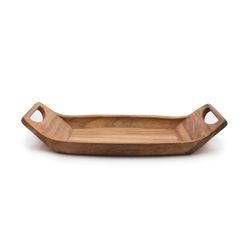 Ironwood Gourmet Acacia Wood Saddle Tray